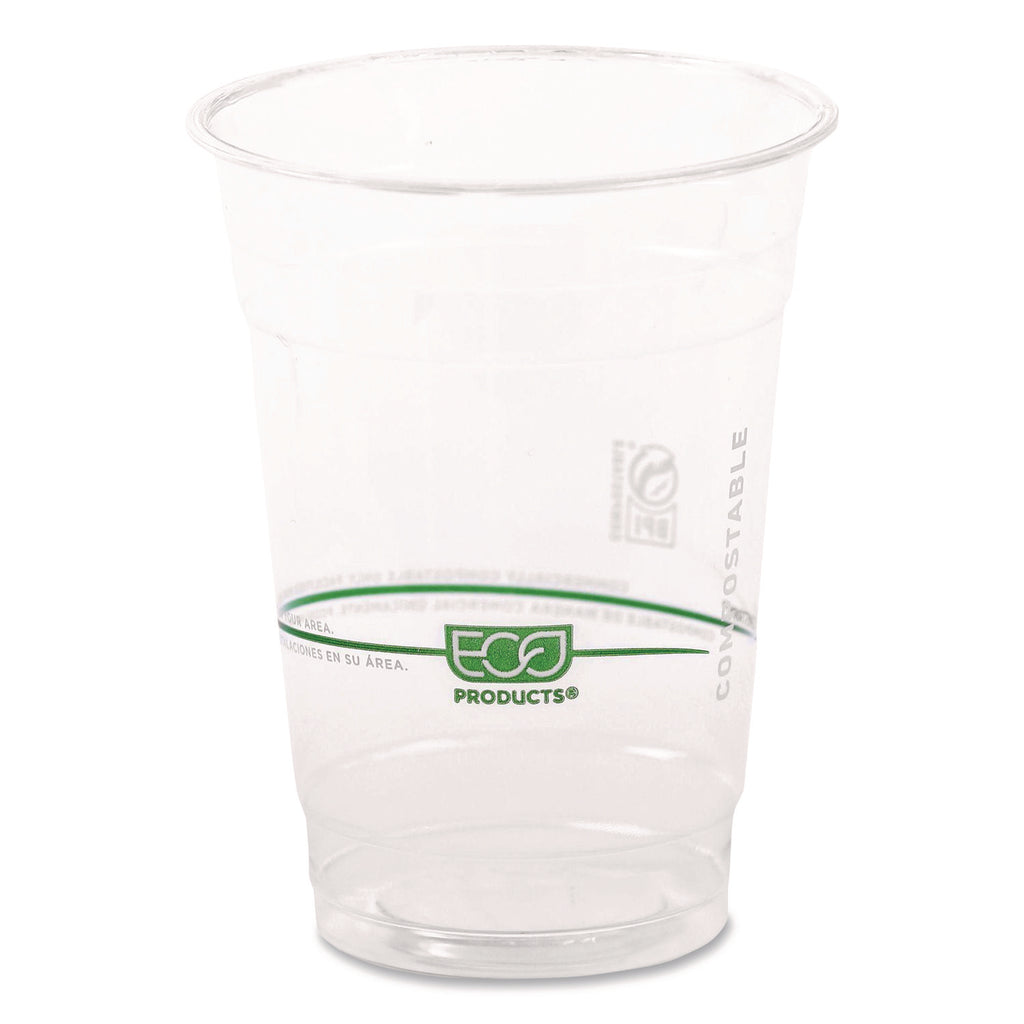 GreenStripe Renewable and Compostable Cold Cups Convenience Pack, Clear, 16 oz, 50/Pack