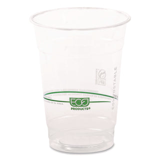 GreenStripe Renewable and Compostable Cold Cups Convenience Pack, Clear, 16 oz, 50/Pack