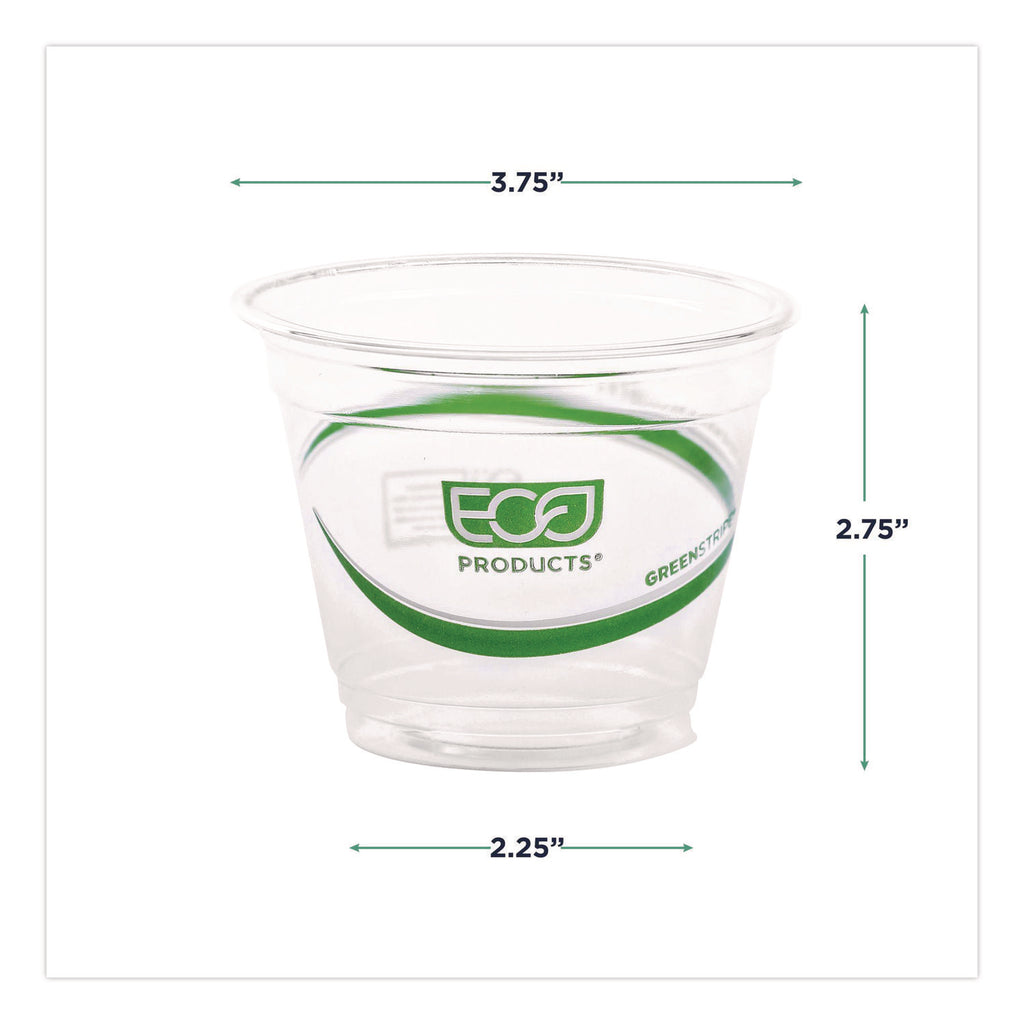 GreenStripe Renewable and Compostable Cold Cups, 9 oz, Clear, 50/Pack, 20 Packs/Carton