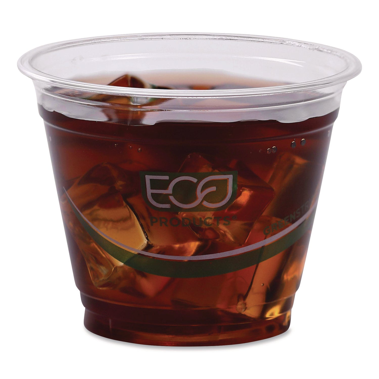 GreenStripe Renewable and Compostable Cold Cups, 9 oz, Clear, 50/Pack, 20 Packs/Carton