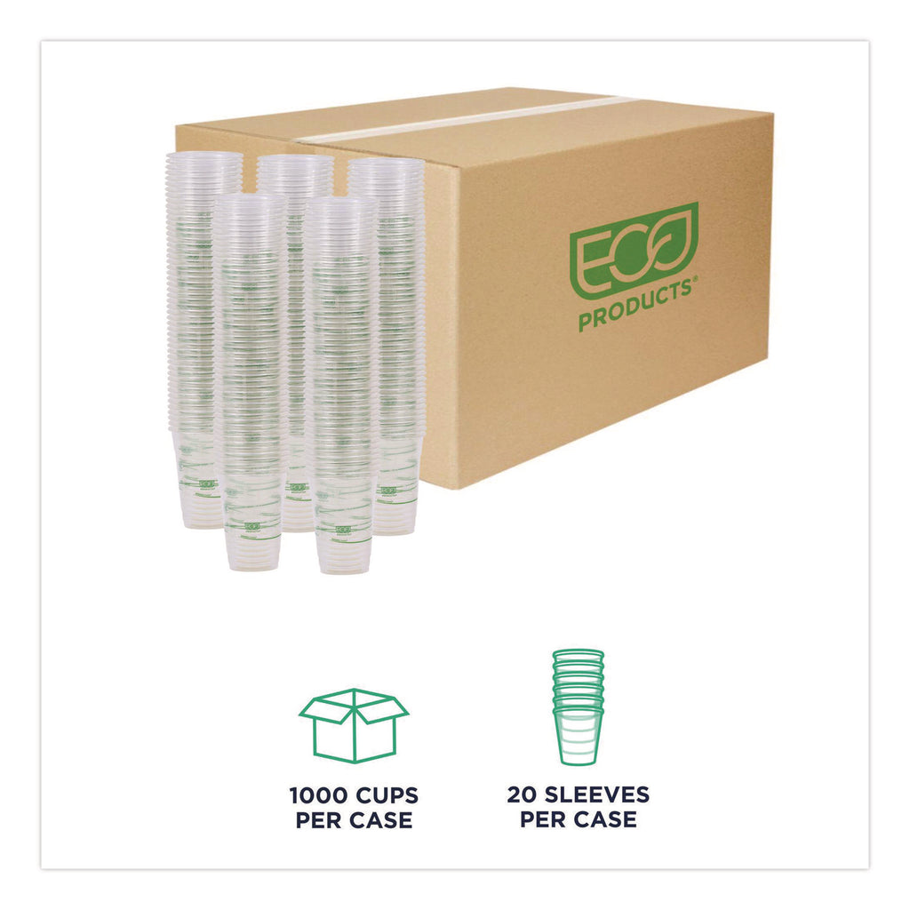 GreenStripe Renewable and Compostable Cold Cups Convenience Pack, Clear, 16 oz, 50/Pack
