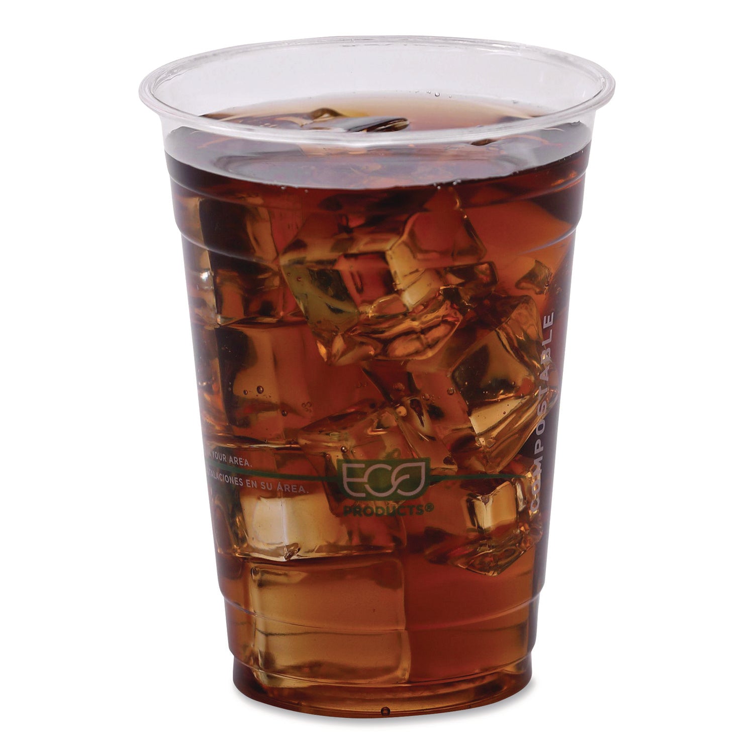 GreenStripe Renewable and Compostable Cold Cups Convenience Pack, Clear, 16 oz, 50/Pack
