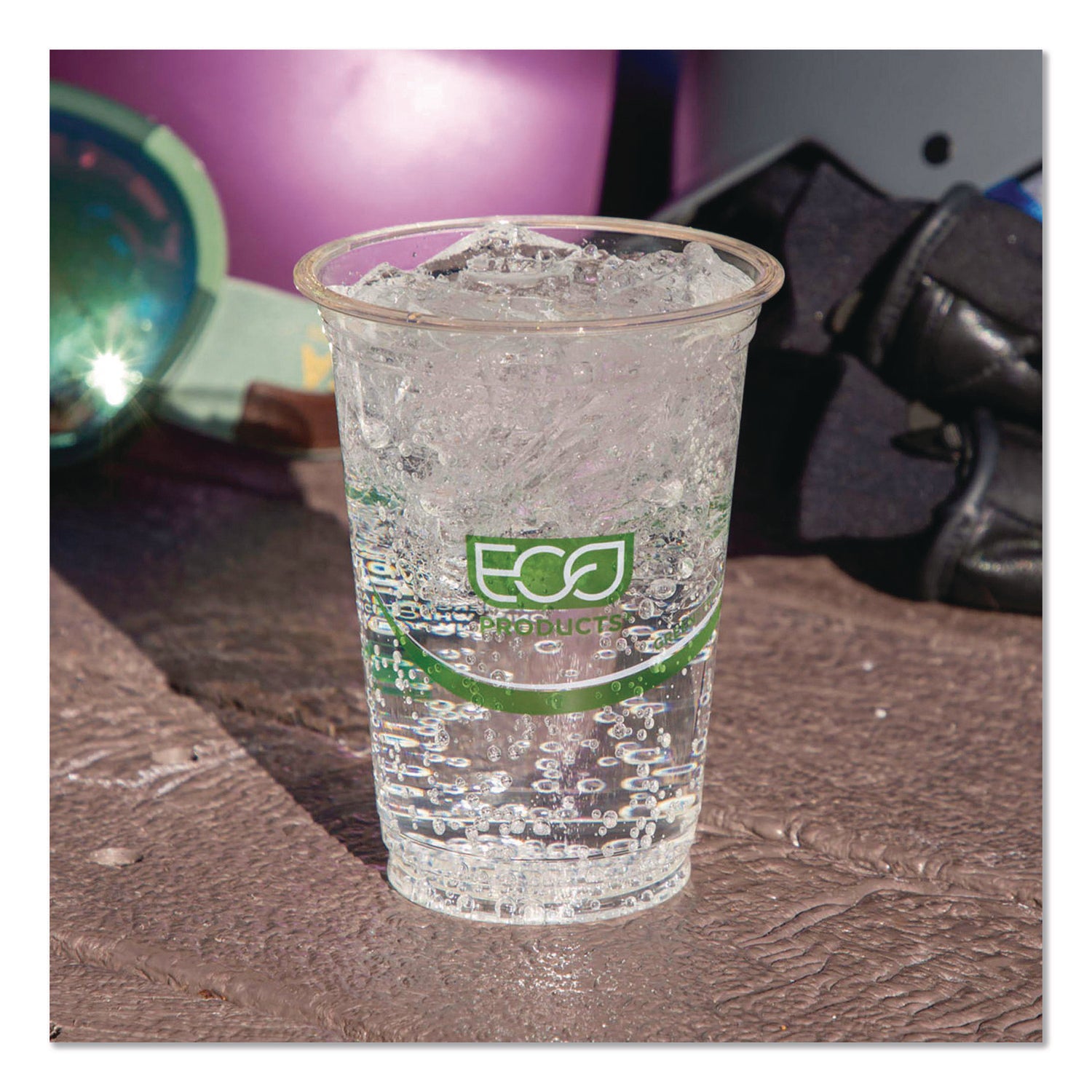 GreenStripe Renewable and Compostable Cold Cups Convenience Pack, Clear, 16 oz, 50/Pack