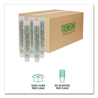 GreenStripe Renewable and Compostable Cold Cups, 20 oz, Clear, 50/Pack, 20 Packs/Carton