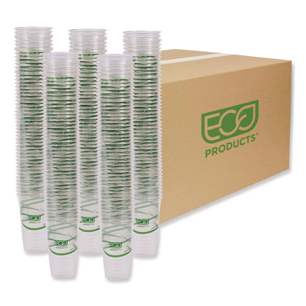 GreenStripe Renewable and Compostable Cold Cups, 20 oz, Clear, 50/Pack, 20 Packs/Carton