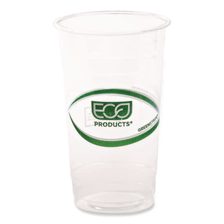 GreenStripe PLA Cold Cups, 24oz, Clear, 1000/Carton