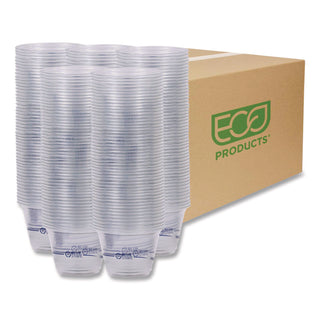 BlueStripe 25% Recycled Content Cold Cups, 9 oz, Clear/Blue, 50/Pack, 20 Packs/Carton