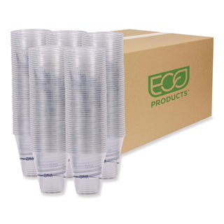 BlueStripe 25% Recycled Content Cold Cups, 12 oz, Clear/Blue, 50/Pack, 20 Packs/Carton