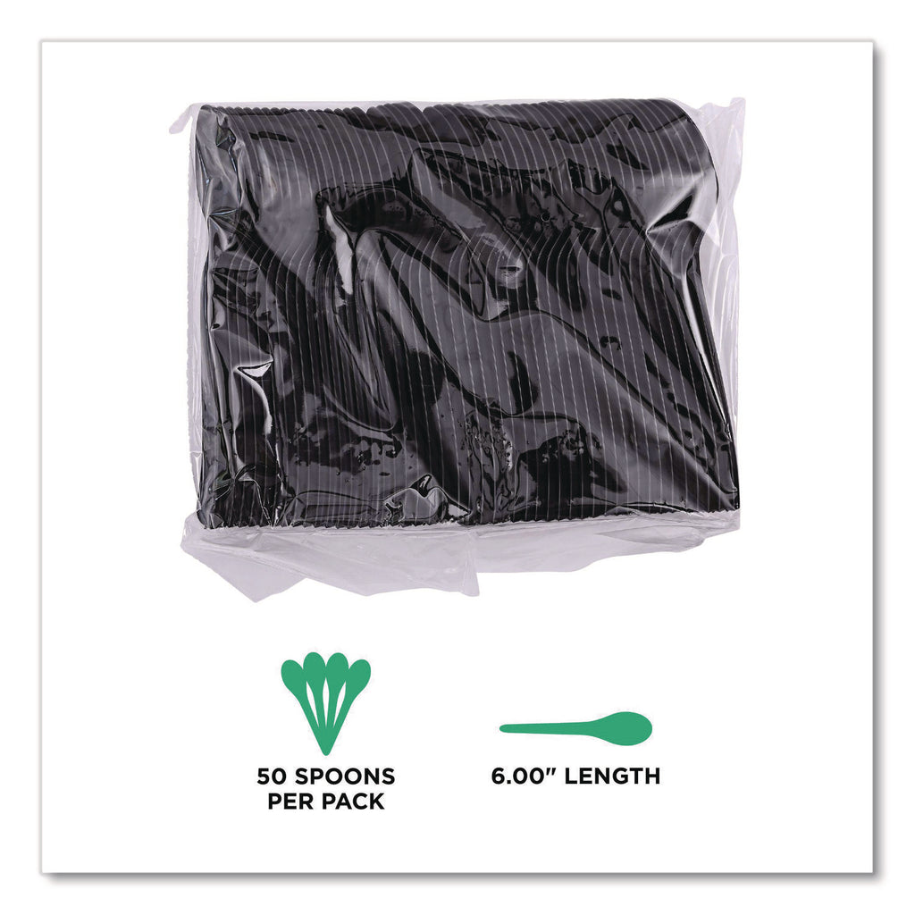 100% Recycled Content Spoon - 6" , 50/Pack, 20 Pack/Carton