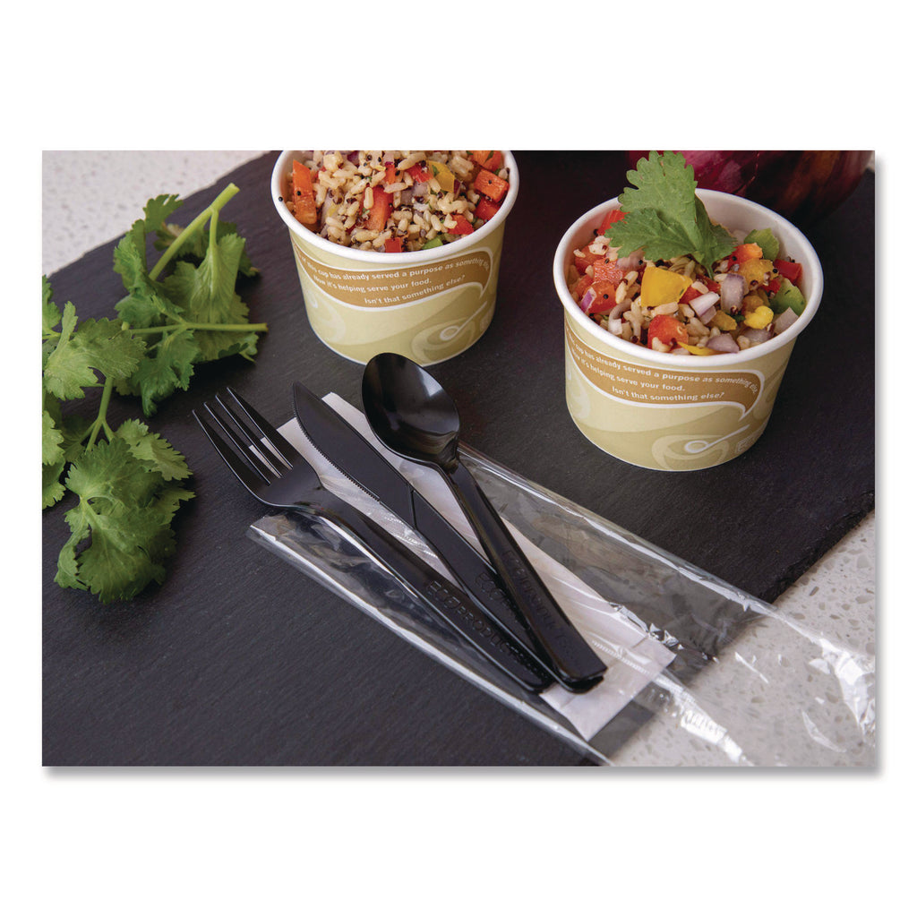 100% Recycled Content Cutlery Kit - 6", 250/Carton