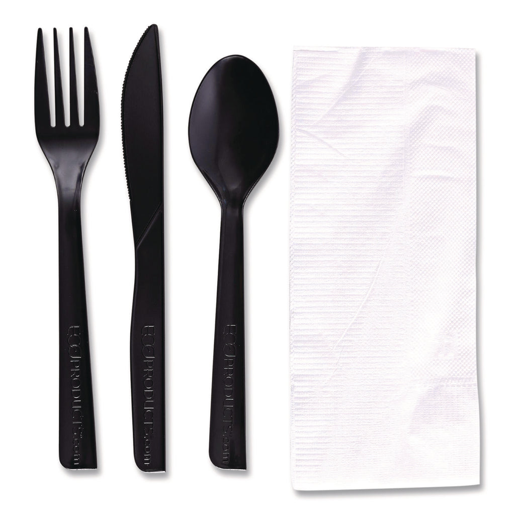 100% Recycled Content Cutlery Kit - 6", 250/Carton