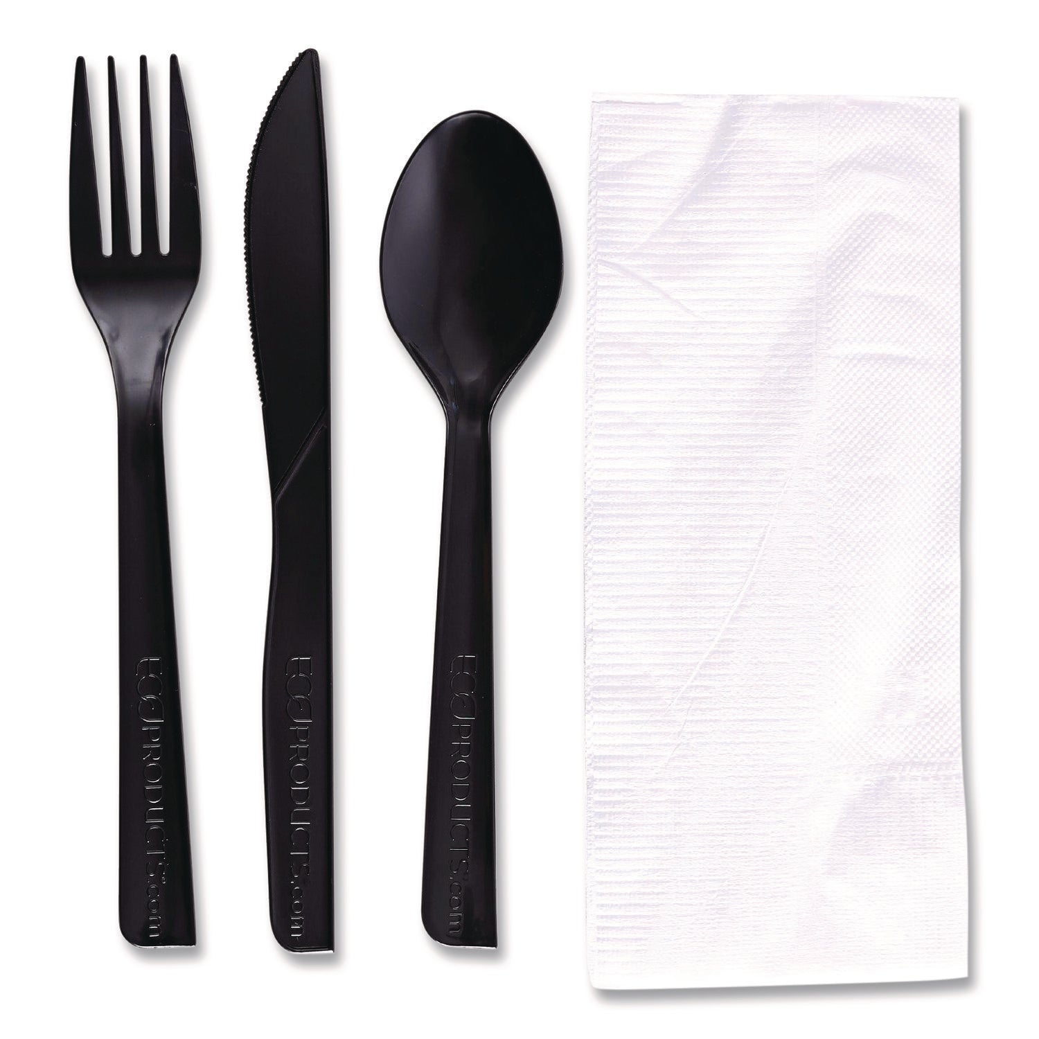 100% Recycled Content Cutlery Kit - 6", 250/Carton