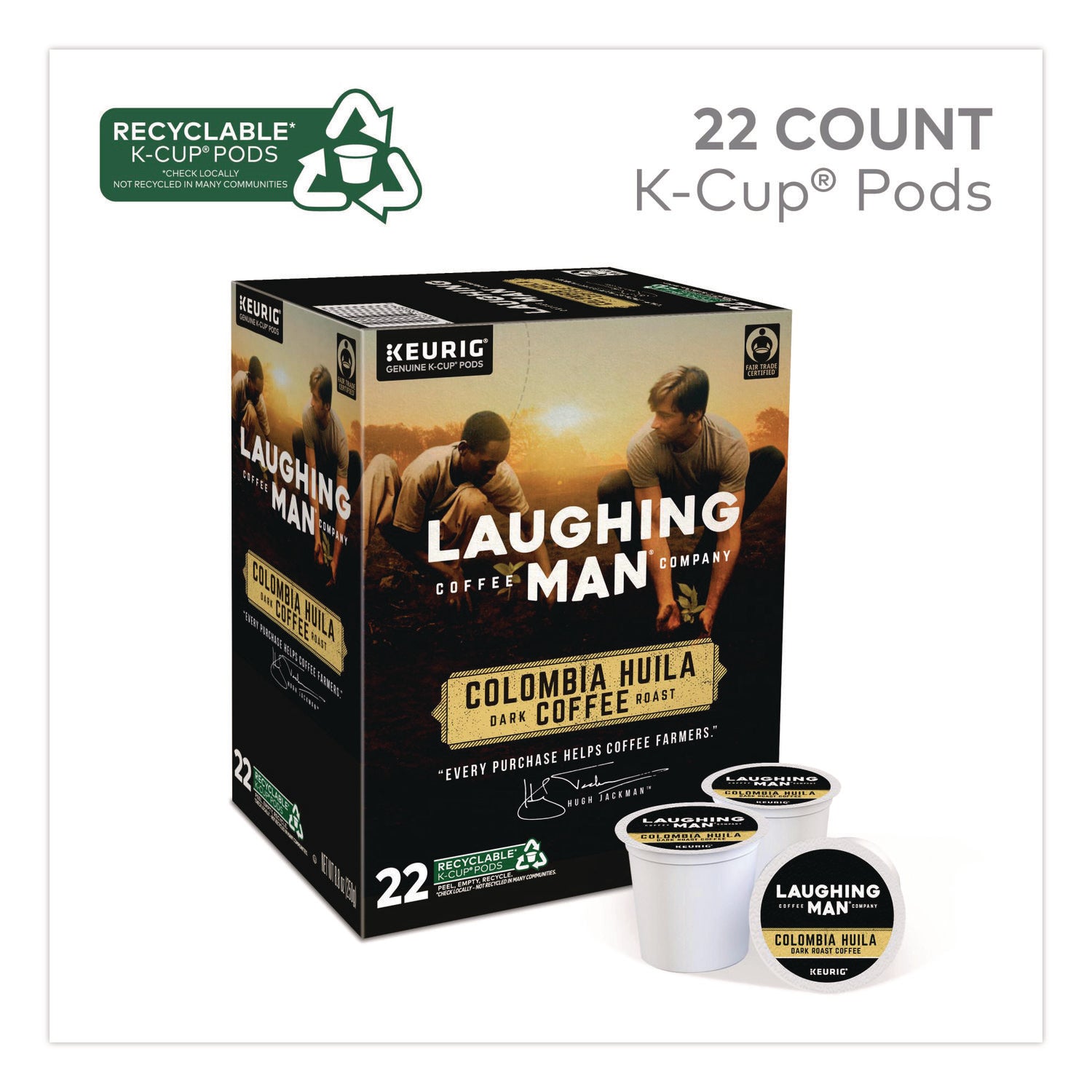 Colombia Huila K-Cup Pods, 22/Box