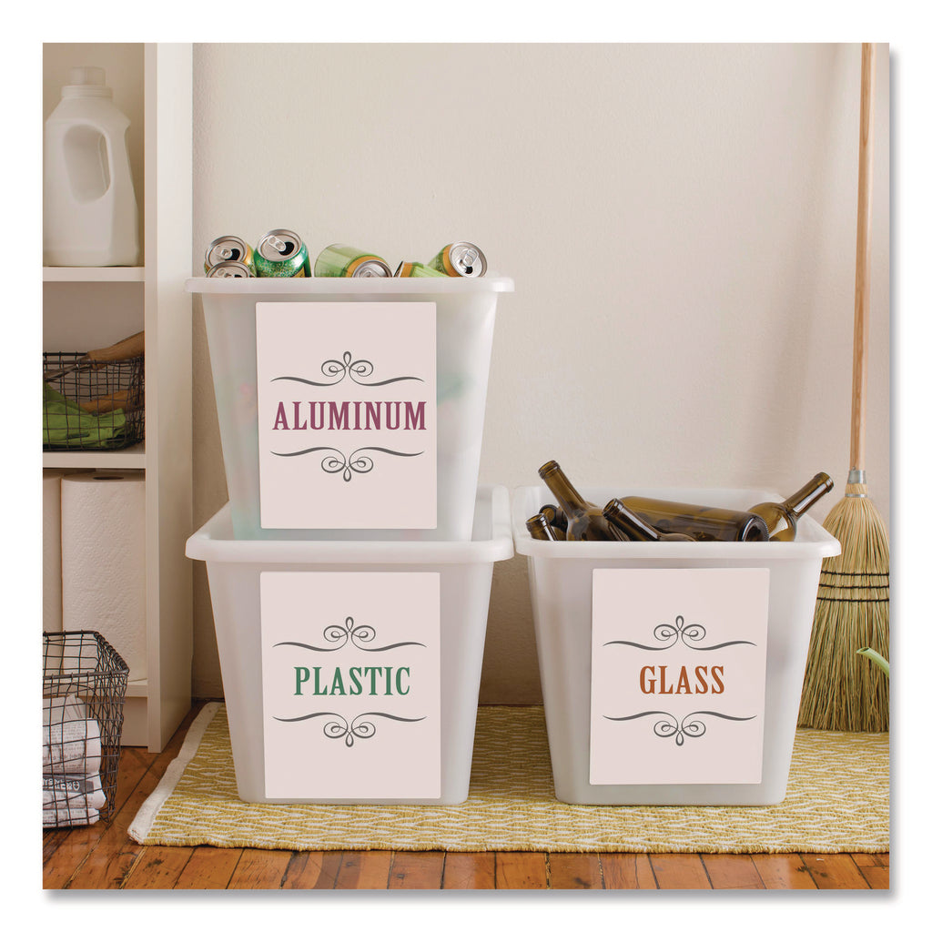 Avery Shipping Address Labels, Laser Printers, 500 Labels, Full Sheet Labels, Permanent Adhesive (91200) - Avery Shipping Address Labels, Full Sheet Labels, Permanent, 500 Labels (91200)