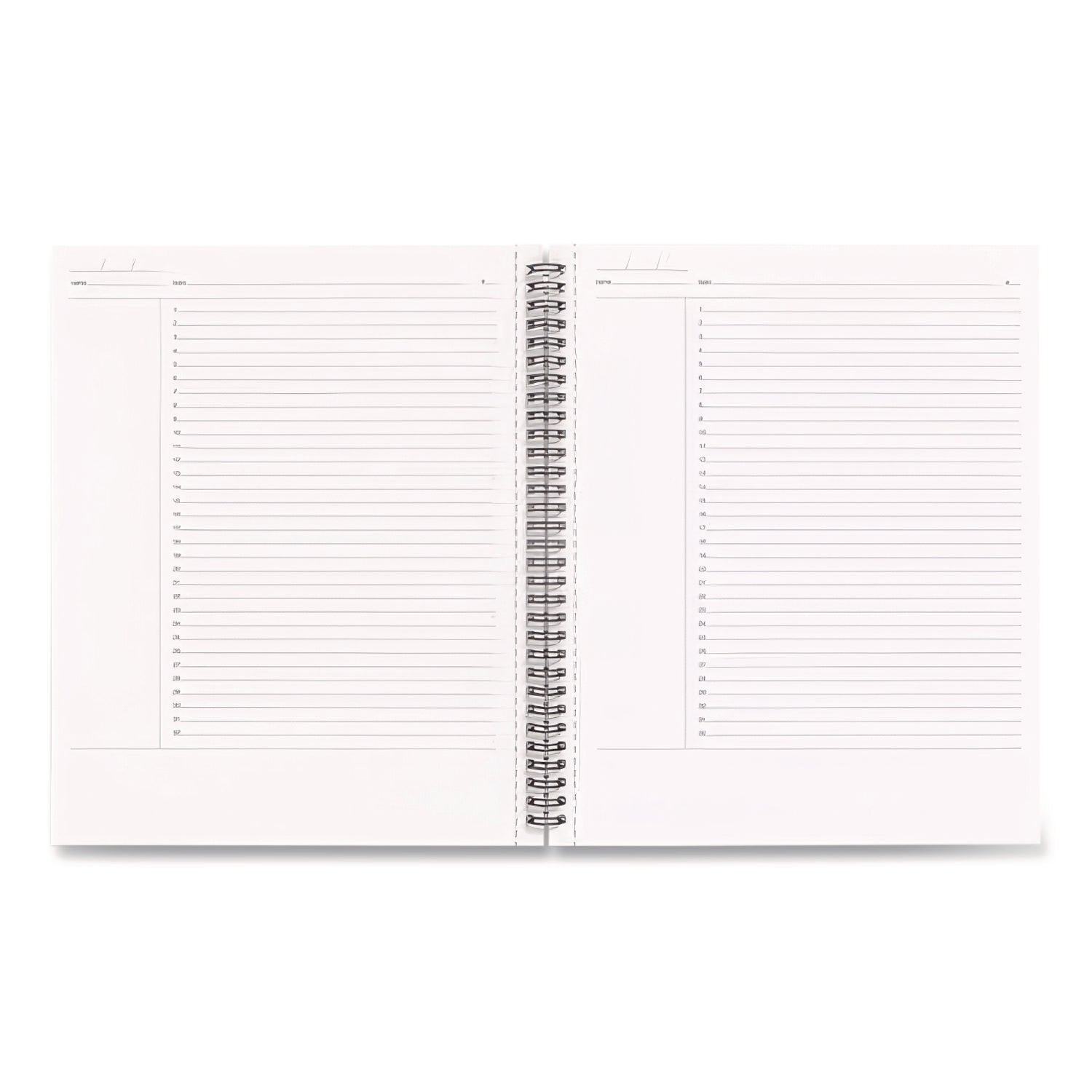 Wirebound Soft-Cover Project-Planning Notebook, 1-Subject, Project-Management Format, Black Cover, (80) 11 x 8.5 Sheets