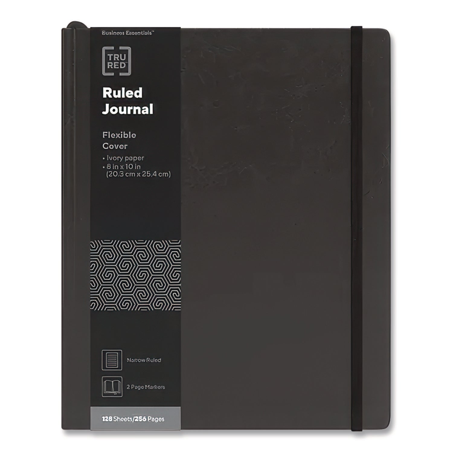 Flexible-Cover Business Journal, 1-Subject, Narrow Rule, Black Cover, (128) 10 x 8 Sheets