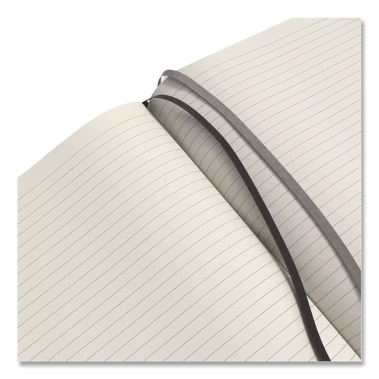 Flexible-Cover Business Journal, 1-Subject, Narrow Rule, Black Cover, (128) 10 x 8 Sheets
