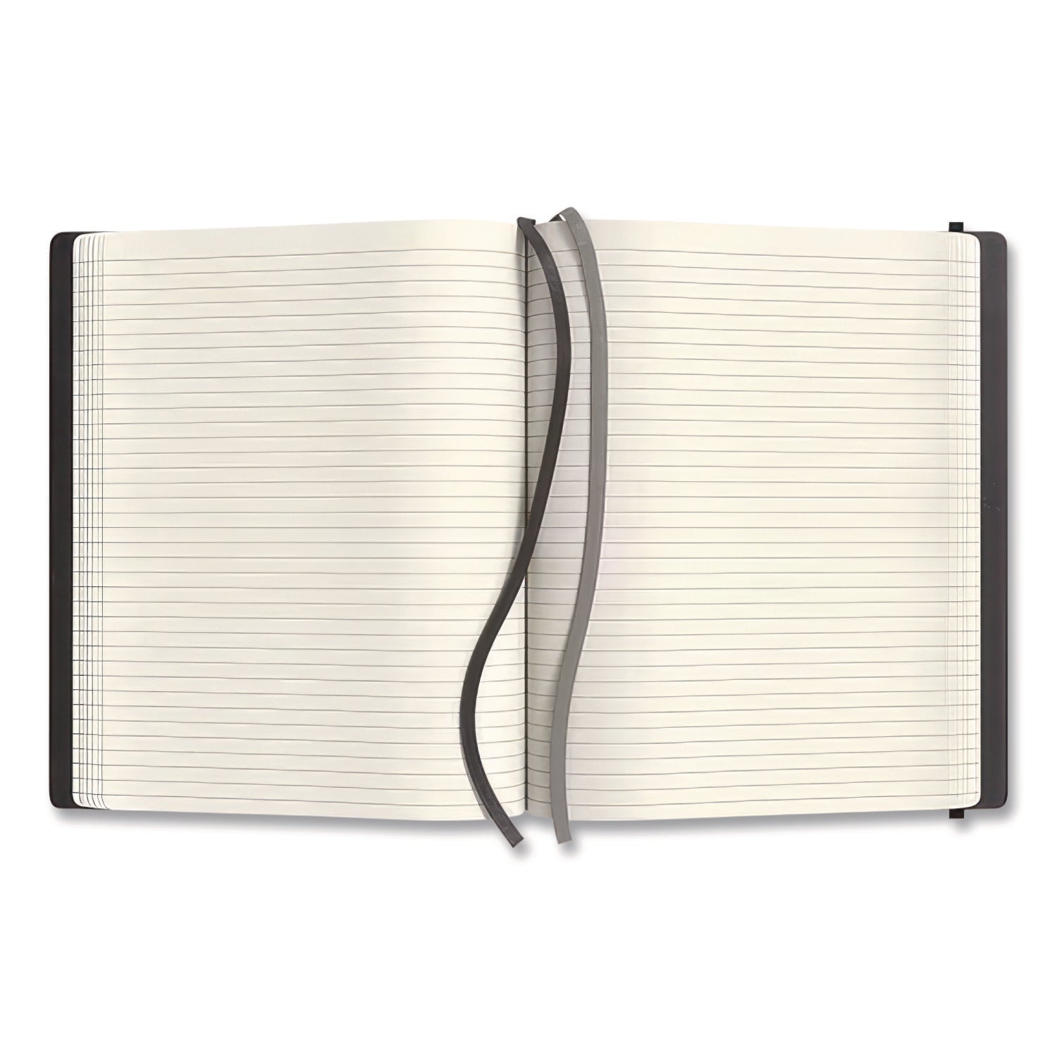 Flexible-Cover Business Journal, 1-Subject, Narrow Rule, Black Cover, (128) 10 x 8 Sheets