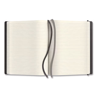 Flexible-Cover Business Journal, 1-Subject, Narrow Rule, Black Cover, (128) 10 x 8 Sheets