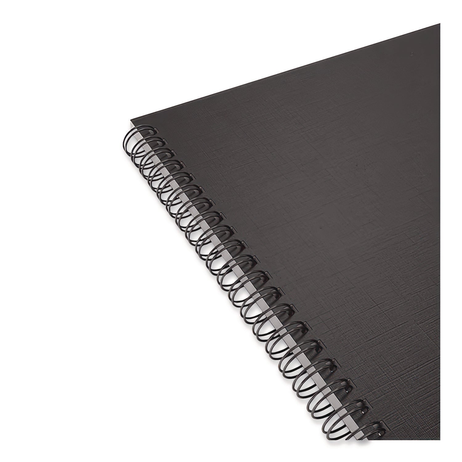 Wirebound Soft-Cover Notebook, 1-Subject, Narrow Rule, Black Cover, (80) 11 x 8.5 Sheets