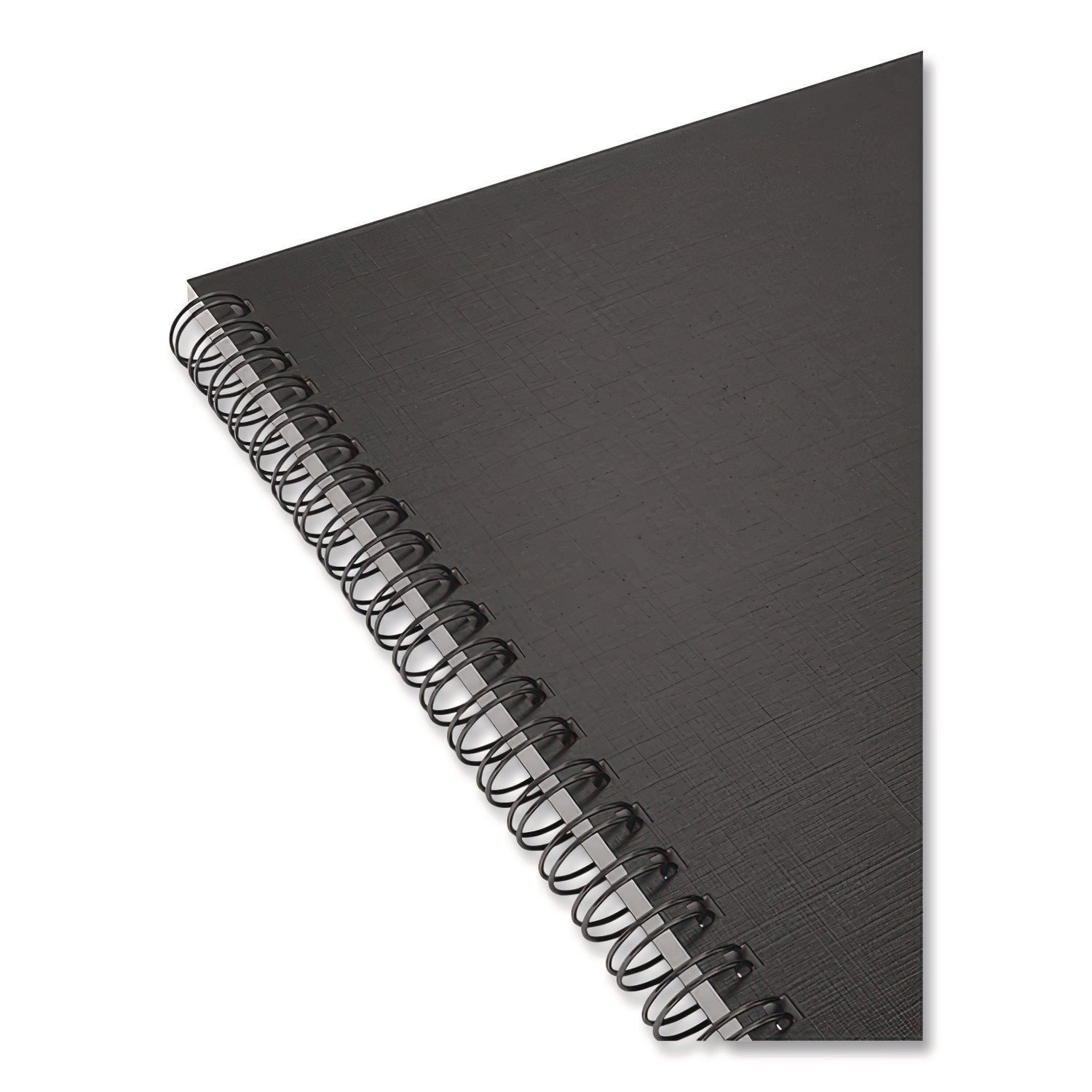 Wirebound Soft-Cover Business-Meeting Journal, 1-Subject, Meeting-Minutes/Notes Format, Black Cover, (80) 11 x 8.5 Sheets