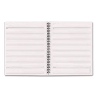 Wirebound Soft-Cover Business-Meeting Journal, 1-Subject, Meeting-Minutes/Notes Format, Black Cover, (80) 11 x 8.5 Sheets