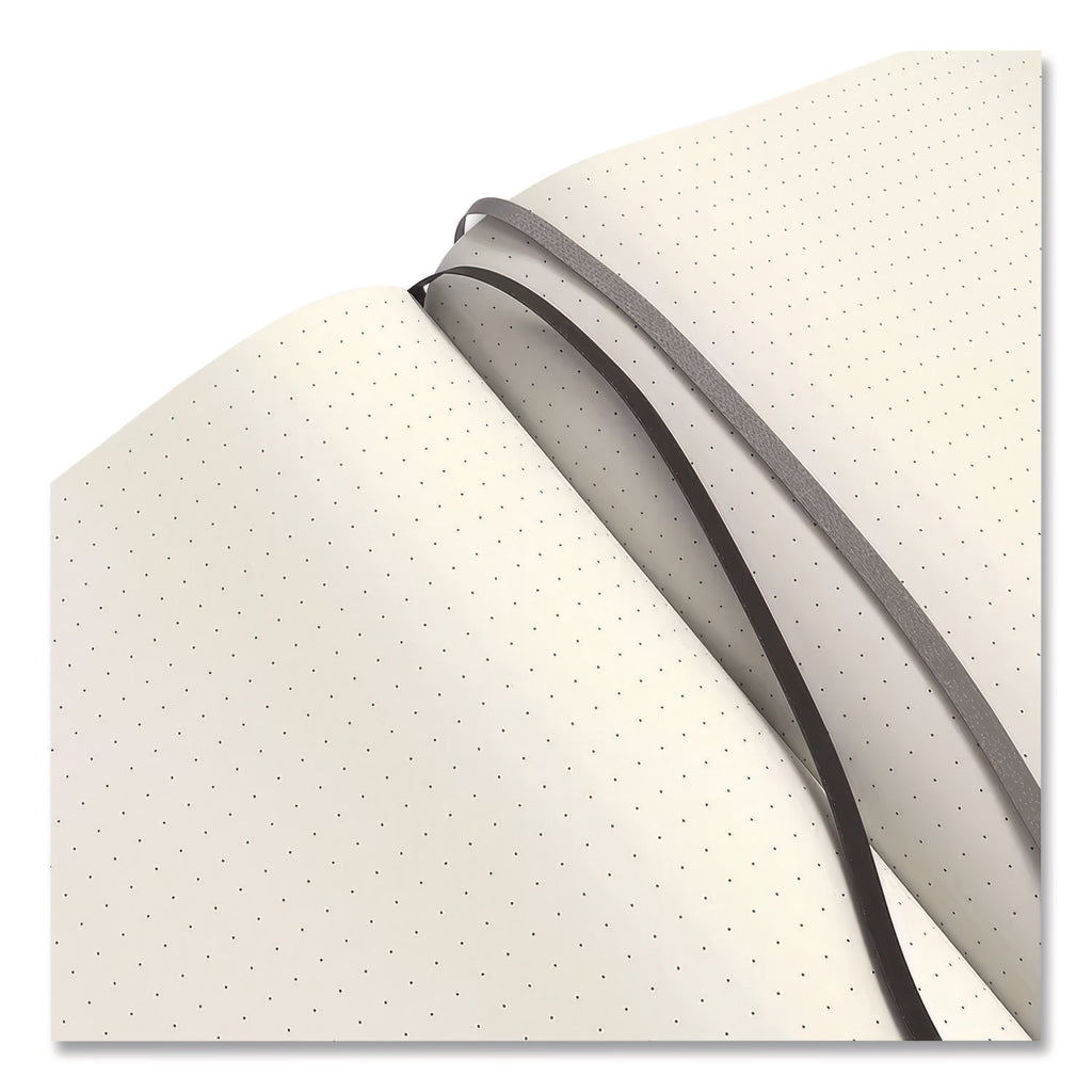 Flexible-Cover Business Journal, 1-Subject, Dotted Rule, Black Cover, (128) 10 x 8 Sheets