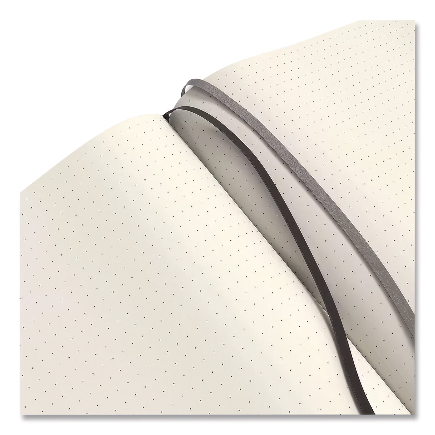 Flexible-Cover Business Journal, 1-Subject, Dotted Rule, Black Cover, (128) 10 x 8 Sheets
