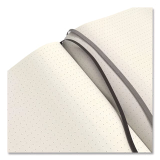 Flexible-Cover Business Journal, 1-Subject, Dotted Rule, Black Cover, (128) 10 x 8 Sheets