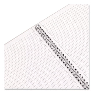 Wirebound Hardcover Notebook, 1-Subject, Narrow Rule, Gray/Purple Cover, (80) 11 x 8.5 Sheets