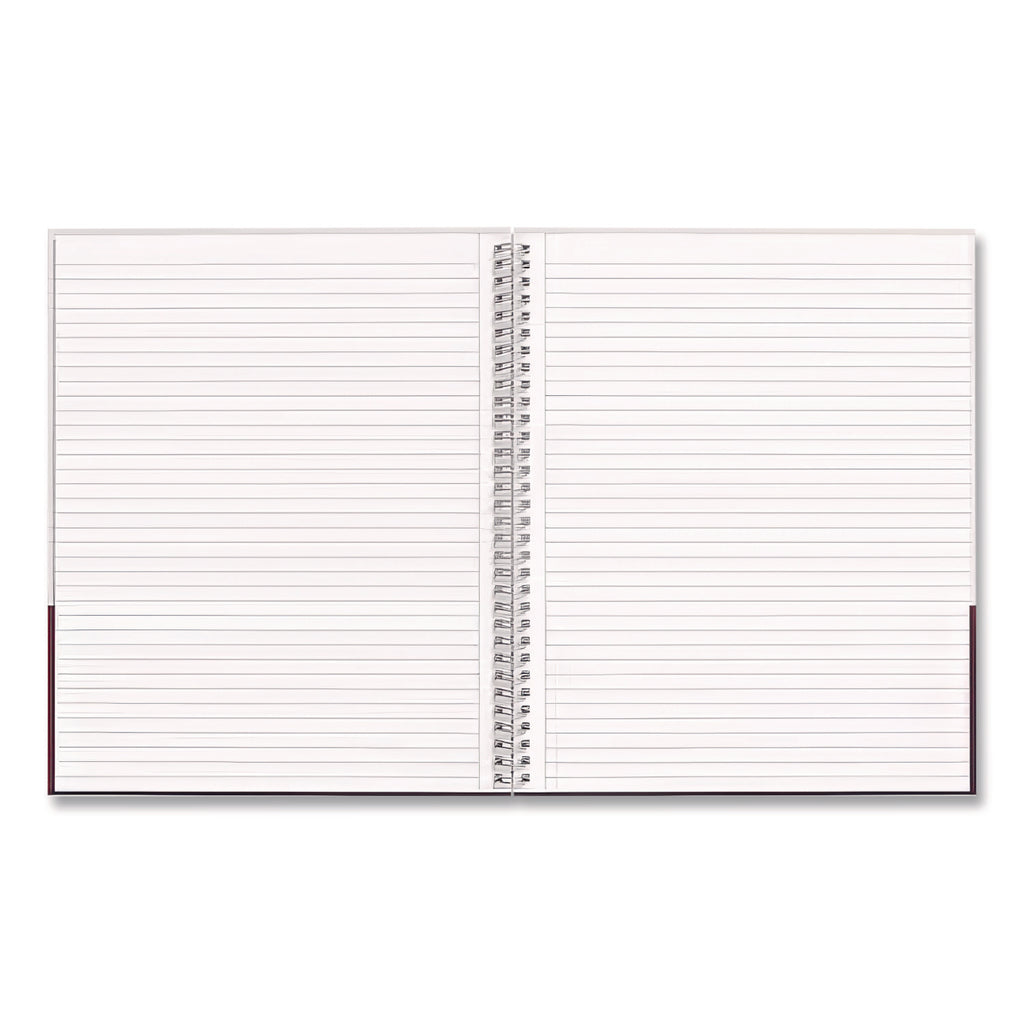 Wirebound Hardcover Notebook, 1-Subject, Narrow Rule, Gray/Purple Cover, (80) 11 x 8.5 Sheets