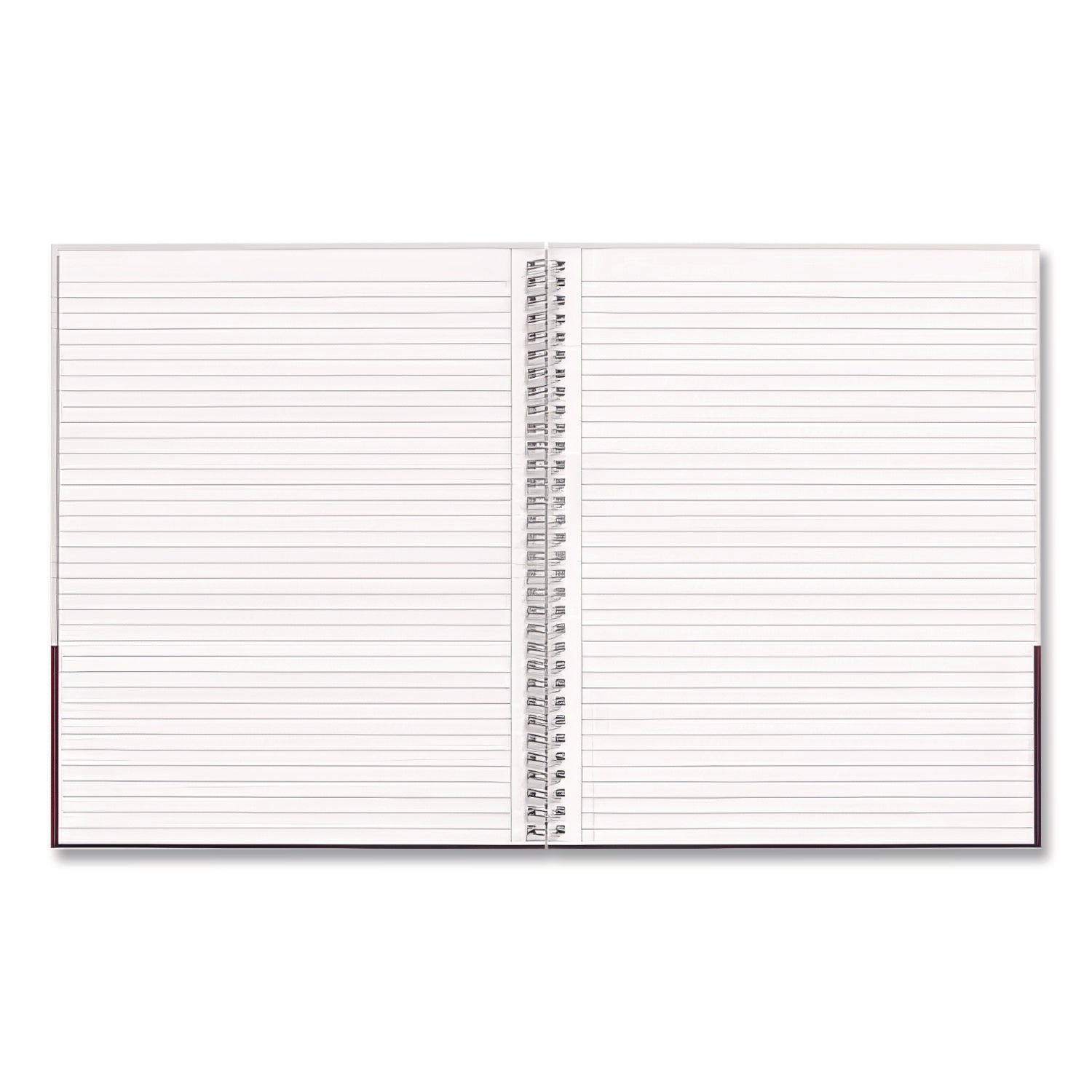 Wirebound Hardcover Notebook, 1-Subject, Narrow Rule, Gray/Purple Cover, (80) 11 x 8.5 Sheets