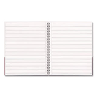 Wirebound Hardcover Notebook, 1-Subject, Narrow Rule, Gray/Purple Cover, (80) 11 x 8.5 Sheets