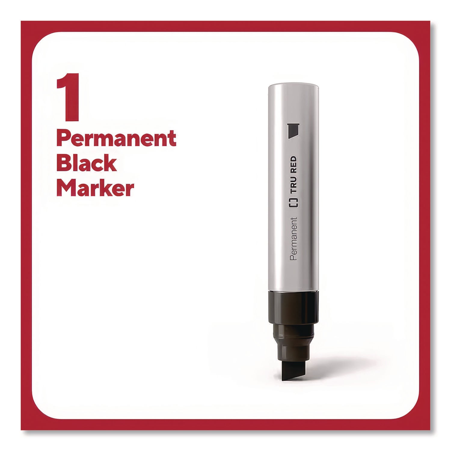 XL Permanent Marker, Extra-Broad Chisel Tip, Black