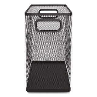 Wire Mesh Box-Style Vertical Document Organizer, 1 Section, Letter-Size, 5.79 x 12.4 x 10.16, Matte Black