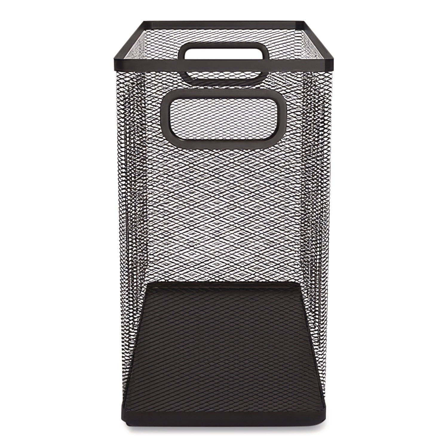 Wire Mesh Box-Style Vertical Document Organizer, 1 Section, Letter-Size, 5.79 x 12.4 x 10.16, Matte Black