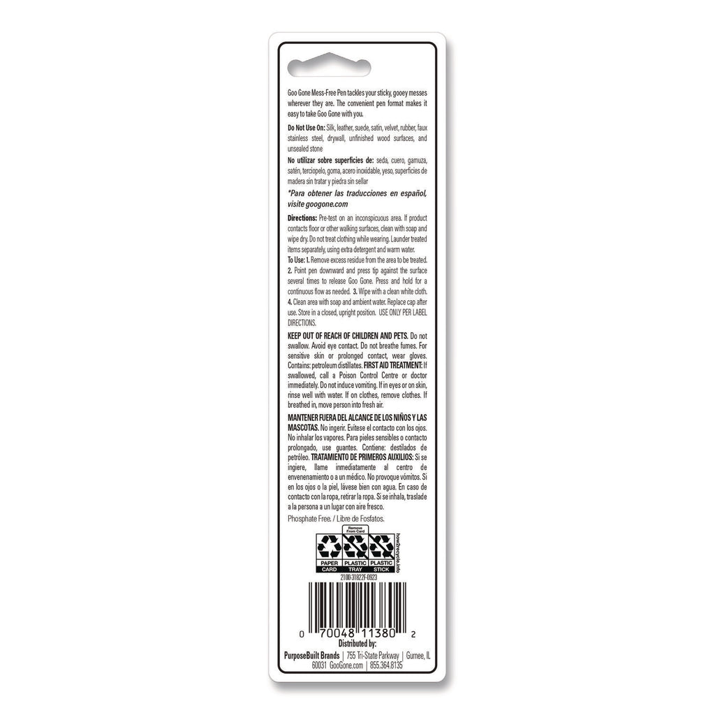 Mess-Free Pen Cleaner, Citrus Scent, 0.34 Pen Applicator, 12/Carton