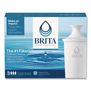 Water Filter Pitcher Advanced Replacement Filters, 3/Pack