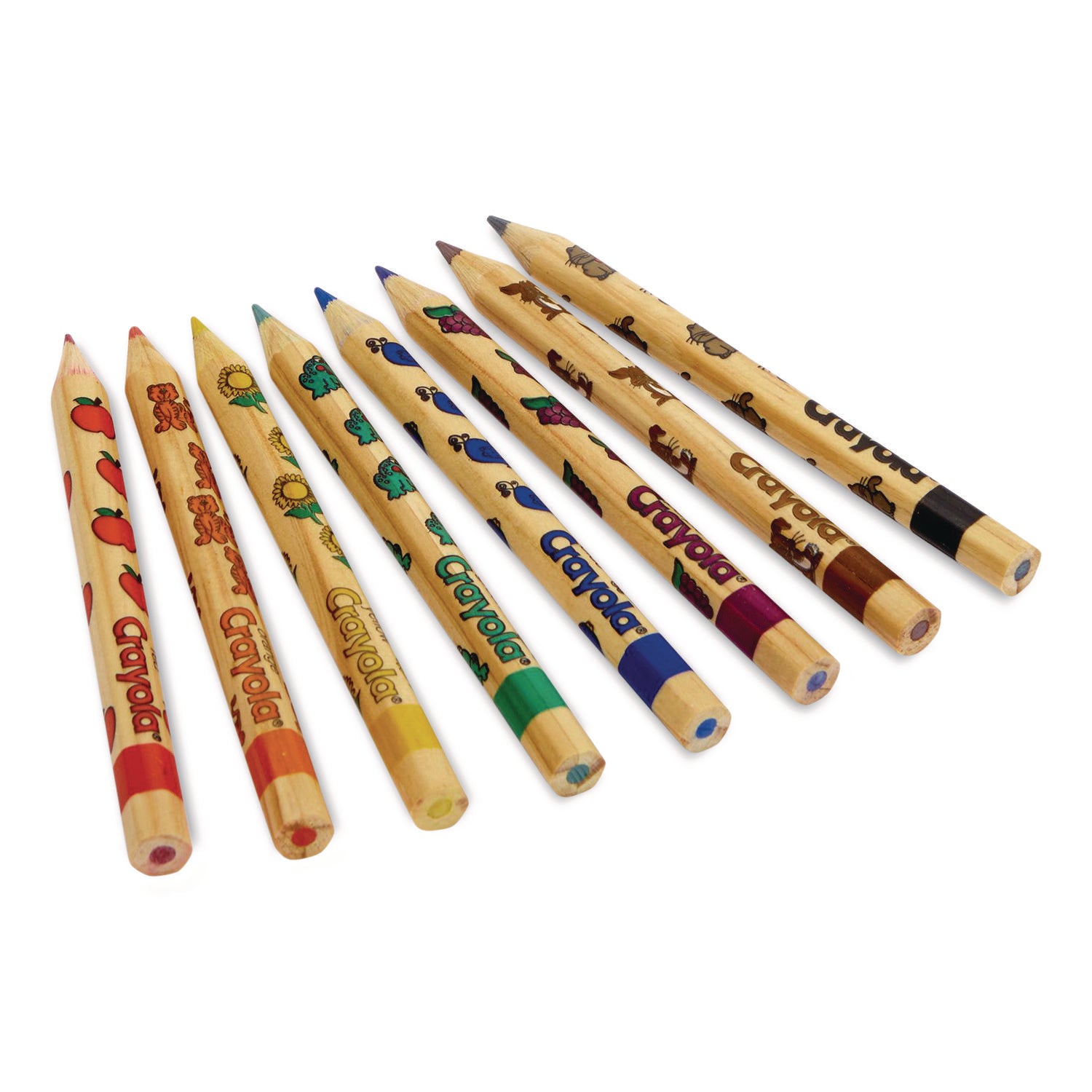 Write Start Colored Pencils, 5.33 mm, Assorted Lead and Barrel Colors, 8/Box