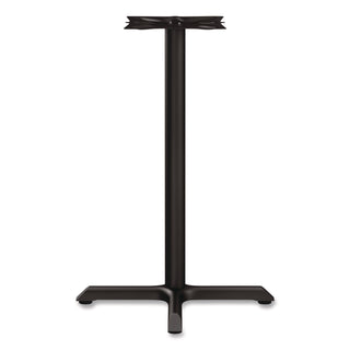 Alera Hospitality Series Single-Column Bases, 27.5" Diameter x 40.38"h, 300 lb Cap, Steel, Black