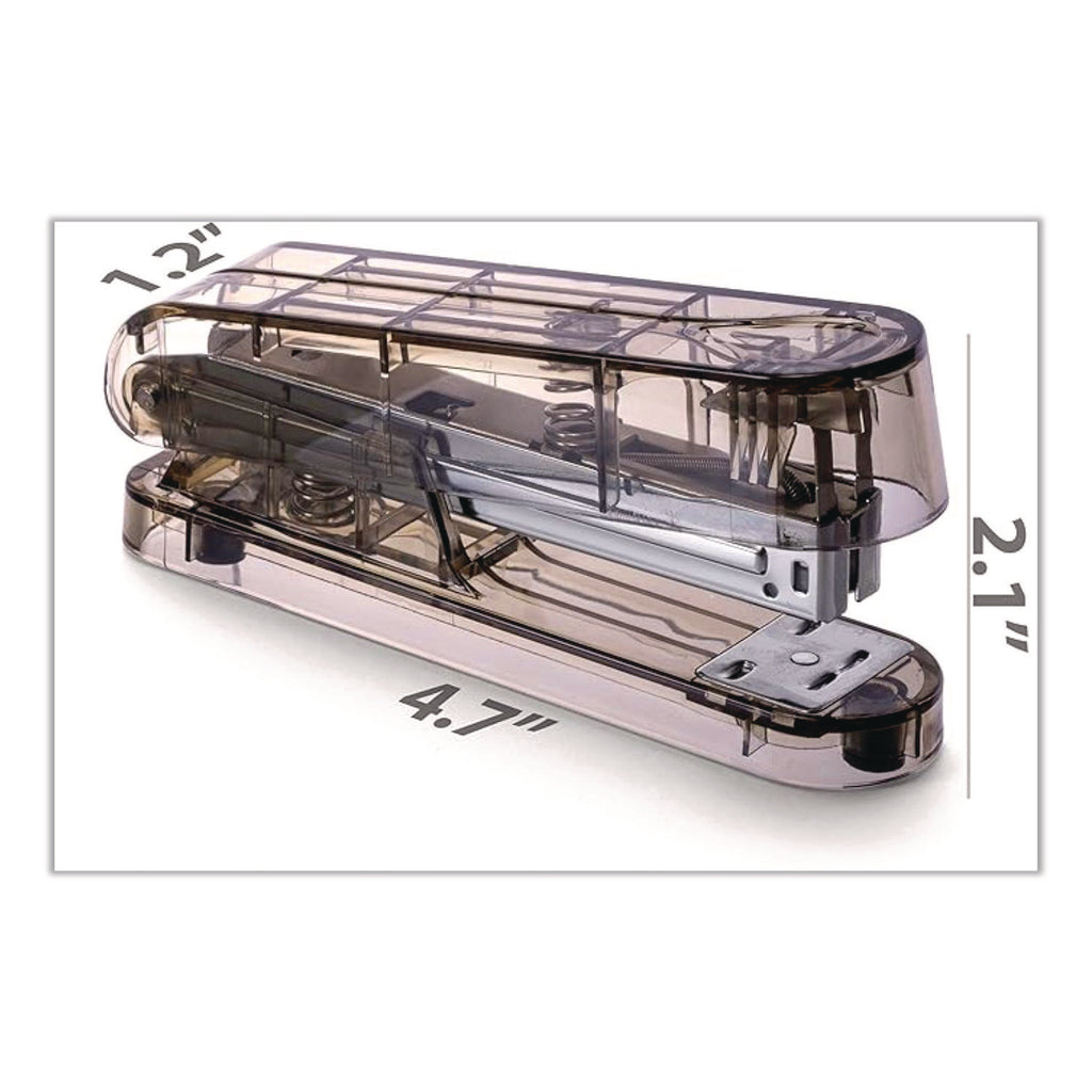 Officemate 3-Piece Desktop Organizer Set - Desktop - Durable, Sturdy - Translucent Gray - Plastic - 1 Each