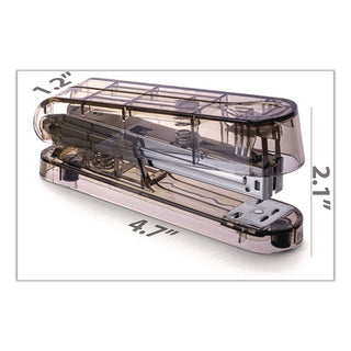 Officemate 3-Piece Desktop Organizer Set - Desktop - Durable, Sturdy - Translucent Gray - Plastic - 1 Each