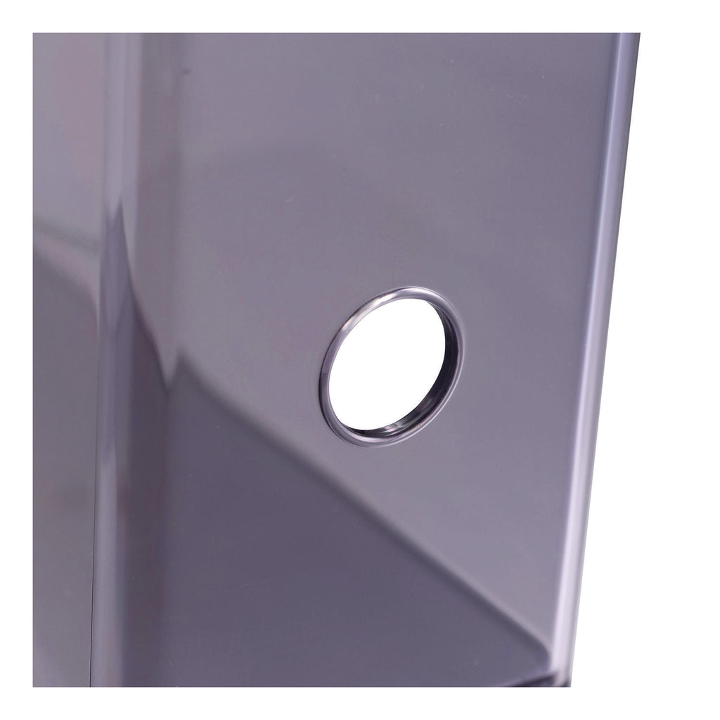 Officemate Literature/Magazine Holder - Vertical - 12.2" x 10.3" x 4.3" x - Plastic - 1 Each - Translucent Gray - Sturdy, Durable, Reusable