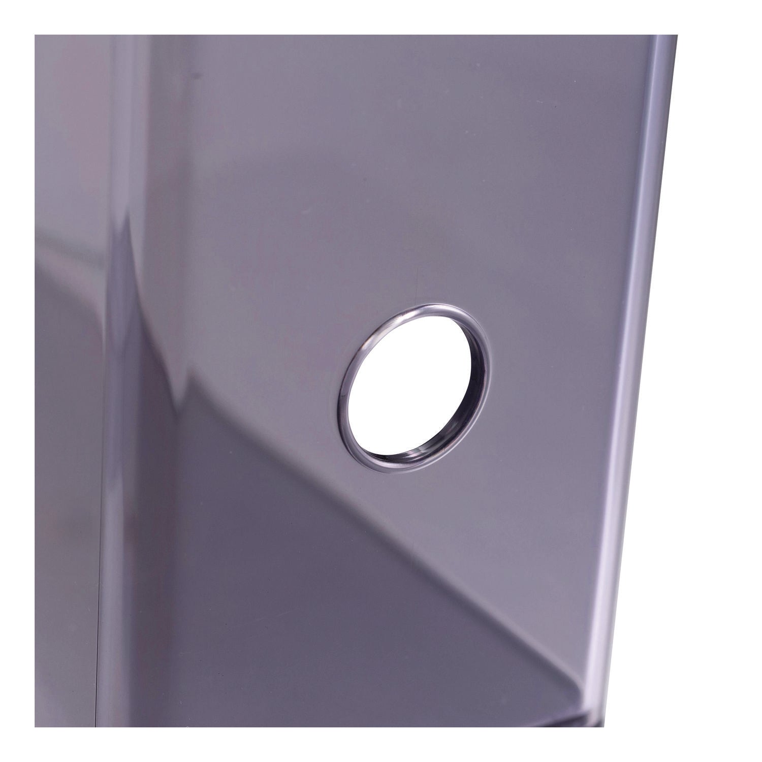 Officemate Literature/Magazine Holder - Vertical - 12.2" x 10.3" x 4.3" x - Plastic - 1 Each - Translucent Gray - Sturdy, Durable, Reusable