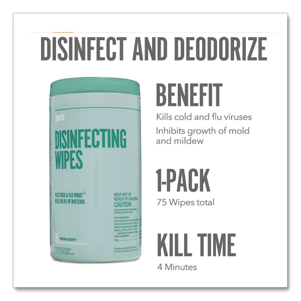 Disinfecting Wipes, 7 x 8, Fresh/Lemon, White, 35 Wipes/Canister, 3 Canisters/Pack