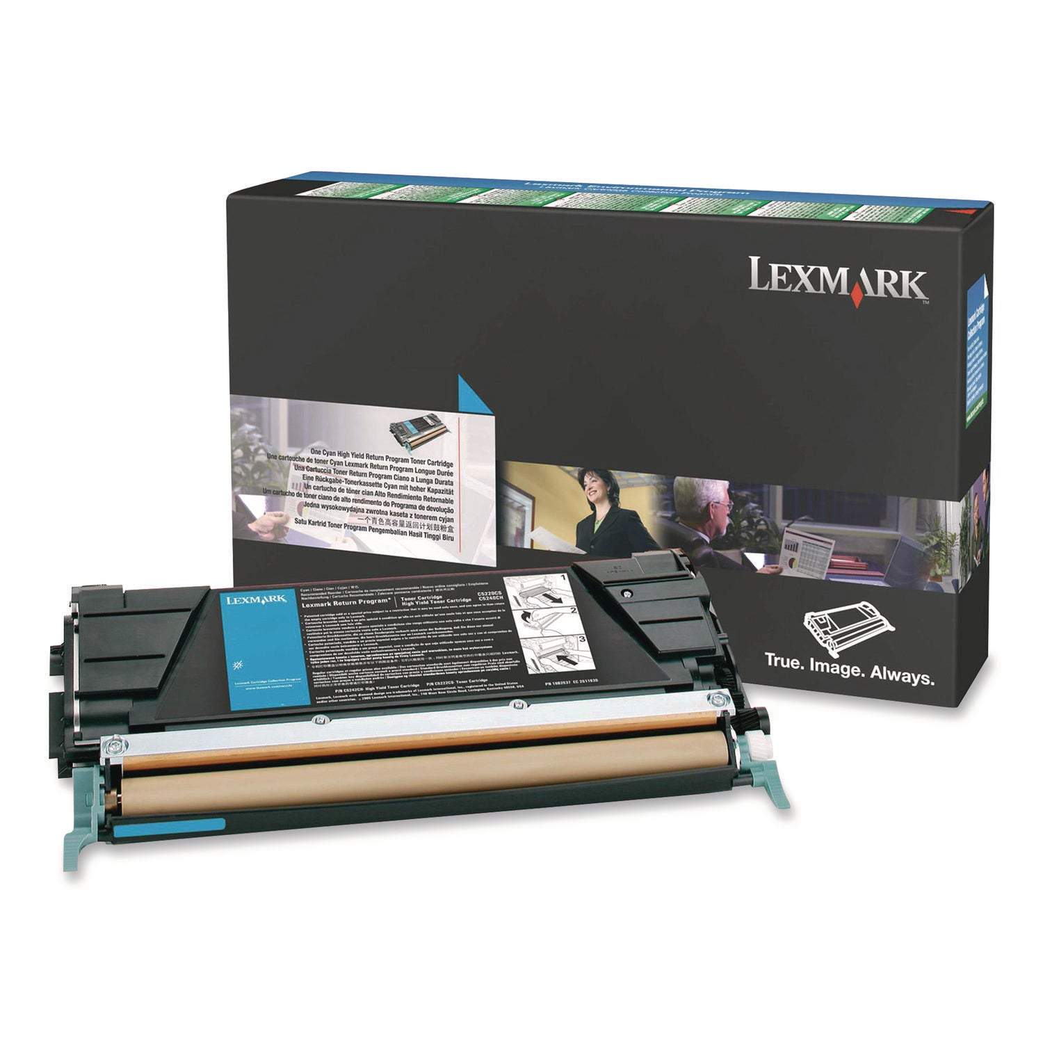 C5340CX Return Program Extra High-Yield Toner, 7,000 Page-Yield, Cyan