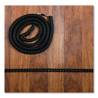 Coiled Phone Cord, Plug/Plug, 12 ft, Black