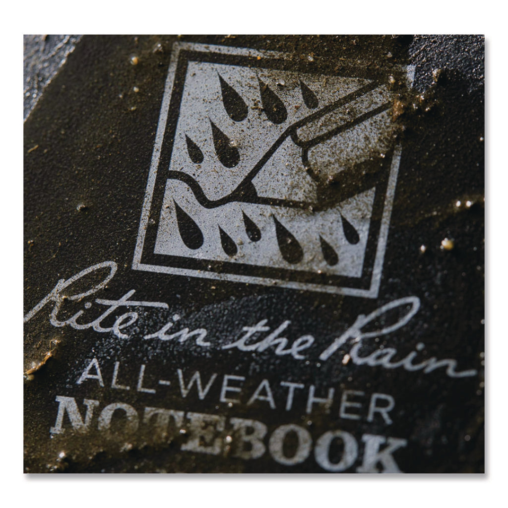 All-Weather Wire-O Notebook, Universal: Narrow Rule and Quadrille Rule, Black Cover, (32) 7 x 4.63 Sheets