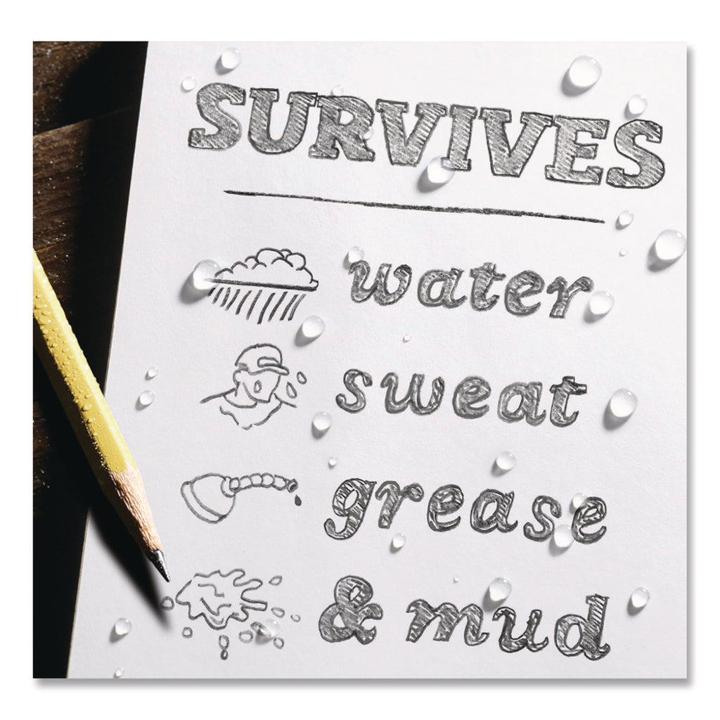 All-Weather Wire-O Notebook, Universal: Narrow Rule and Quadrille Rule, Black Cover, (32) 7 x 4.63 Sheets