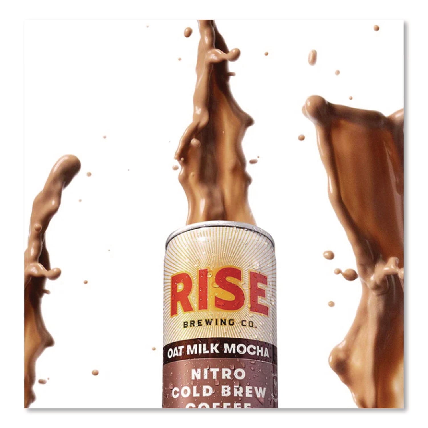 Nitro Cold Brew Latte, Oat Milk Mocha, 7 oz Can, 12/Carton
